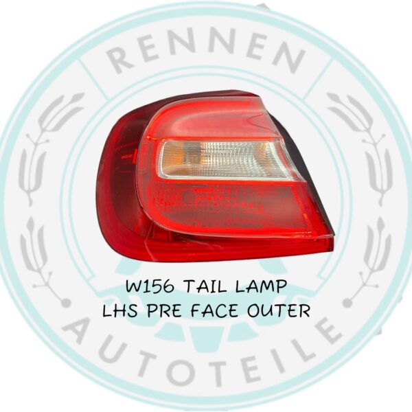 W156 Tail-Lamp LHS PreFace-Outer