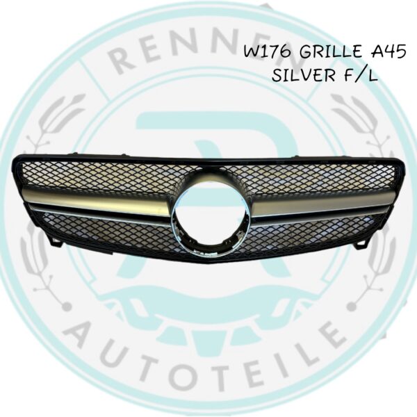 W176 Grille A45 Silver-F/L