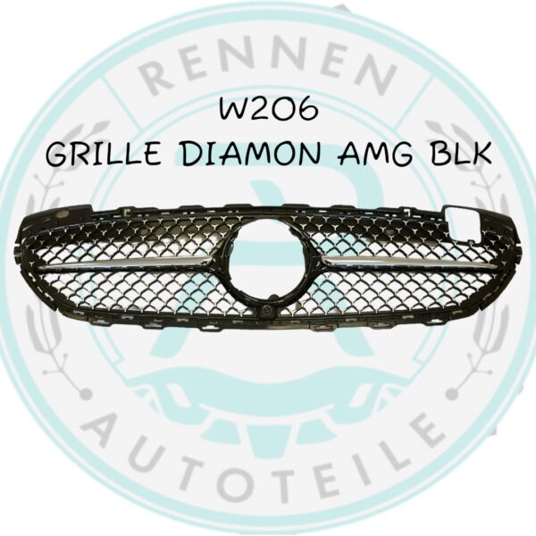 W206 Grille Diamond AMG-BLK