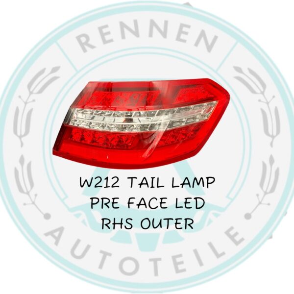 W212 TailLamp PreFace-LED RHS-Outer