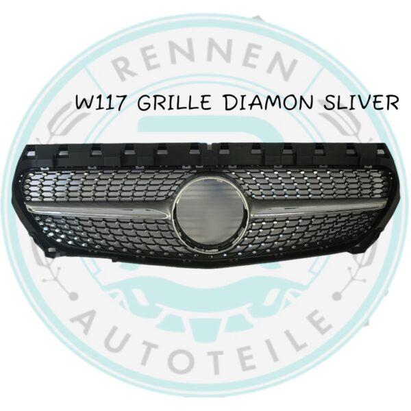 W117 Grille Diamond Silver