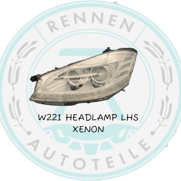 W221 Headlamp LHS Xenon