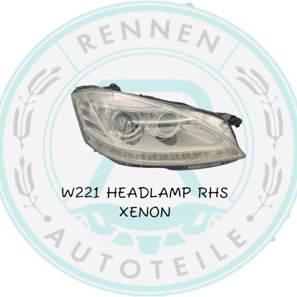 W221 Headlamp RHS Xenon