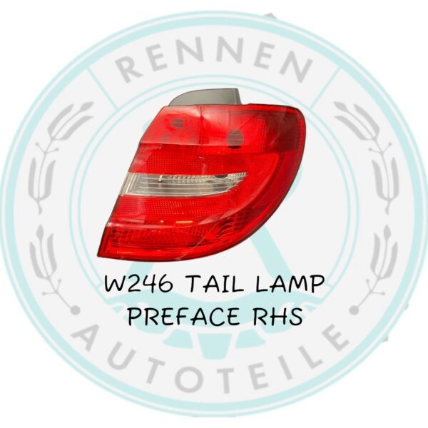 W246 TailLamp Preface RHS