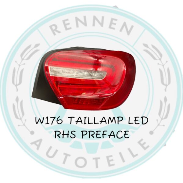 W176 TailLamp LED RHS-Preface